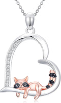 ZBA Natural Diamond Animal Necklaces for Women, 18k Gold Plated 925 Sterling Sliver Fine Jewelry Meaningful Gifts (Color F-G/Clarity I1-I2)