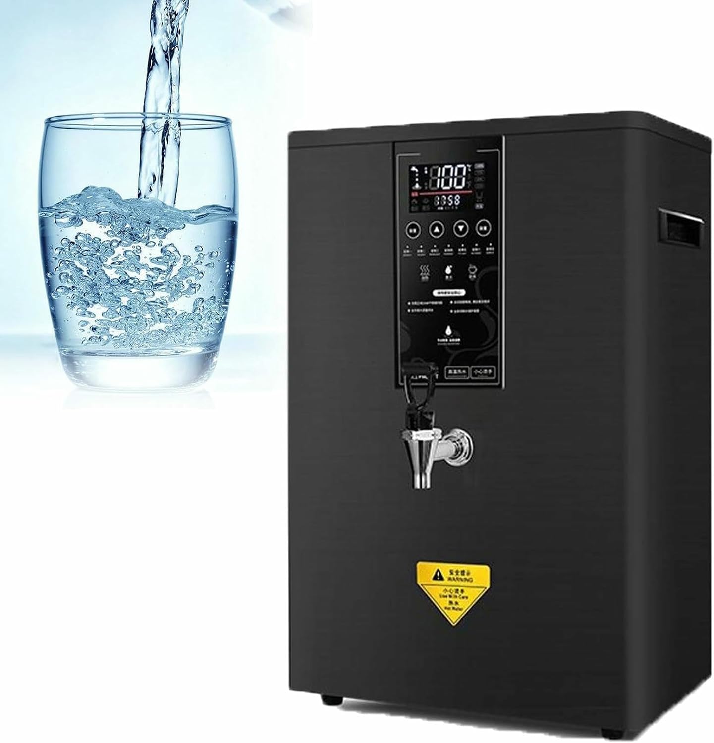 Commercial Hot Water Dispenser,50/60/80L/H Wall-Mounted Tea Coffee Kettle Combination Water Boilers(White 60L)