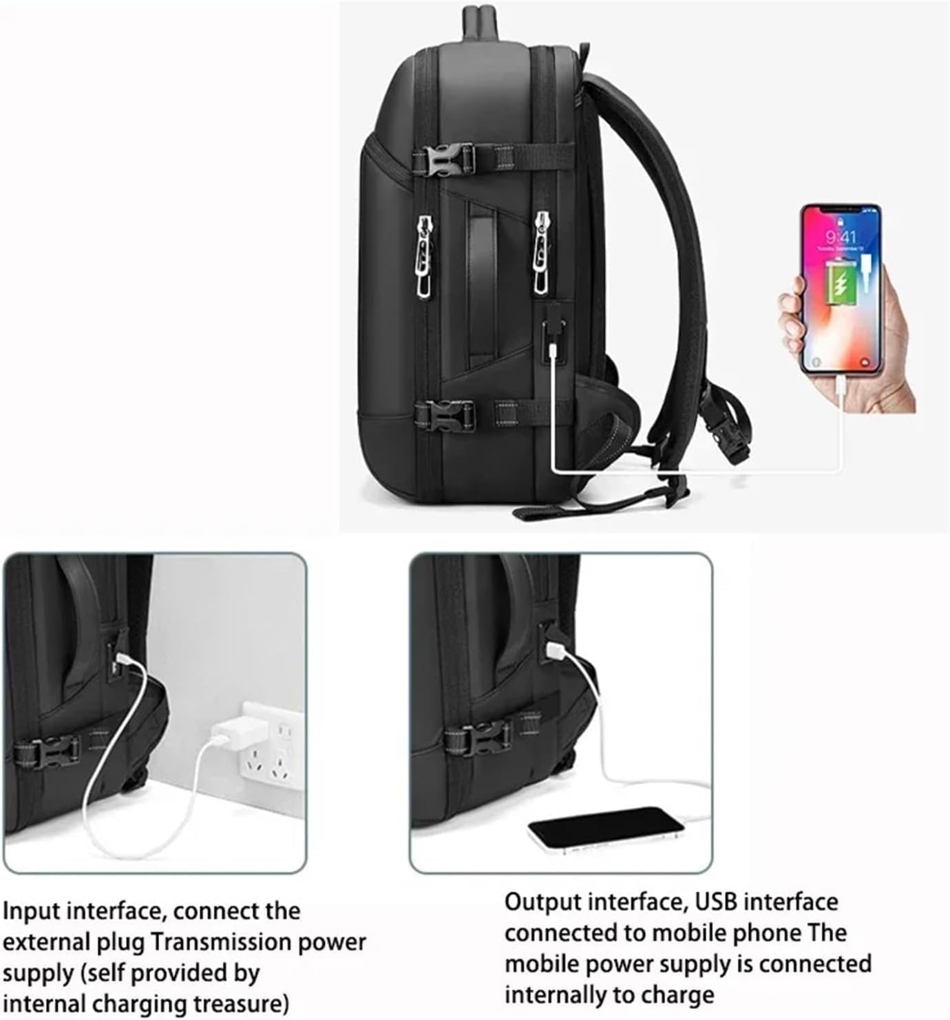 Vacuum Bags For Travel Large Capacity Backpack Expandable Compression