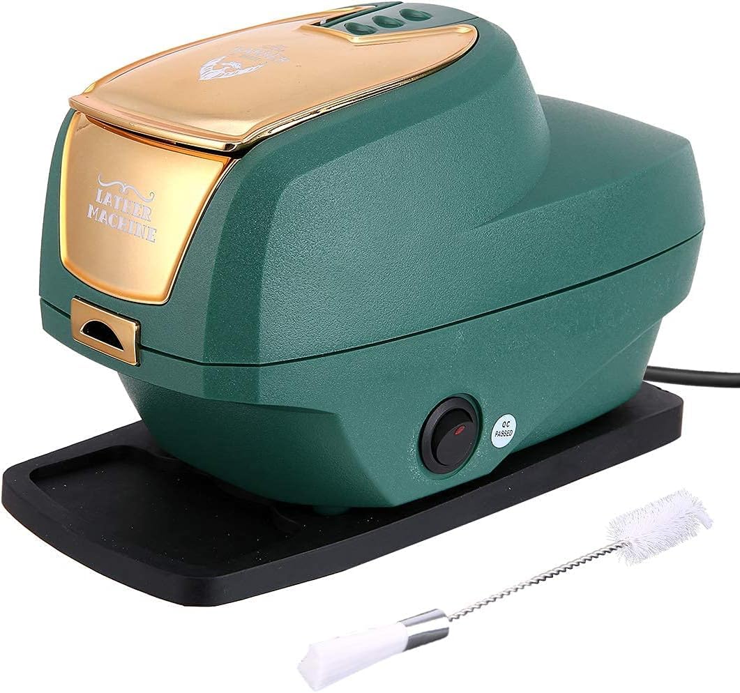 Professional Hot Lather Machine Rich Foam Large Capacity Electric Hot Lather Machine Beauty Green Gold (27 * 19 * 16 cm)