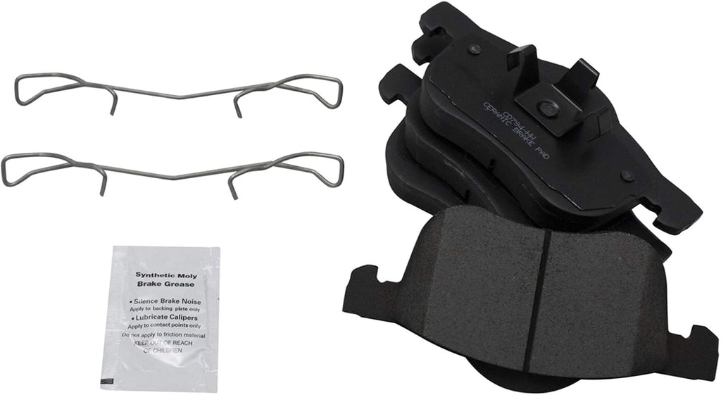 TRQ Front and Rear Brake Pad and Rotor Set Ceramic Vented Rotors 285mm Front Diameter Compatible with 1999-2006 Volvo S80 2001-2009 S60 2001-2006 V70 2003-2007 XC70
