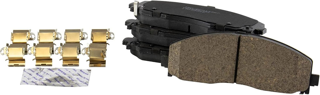 TRQ Front Brake Pad and Rotor Set Ceramic Vented Rotors Compatible with 2020 Jeep Gladiator 2018-2019 Wrangler