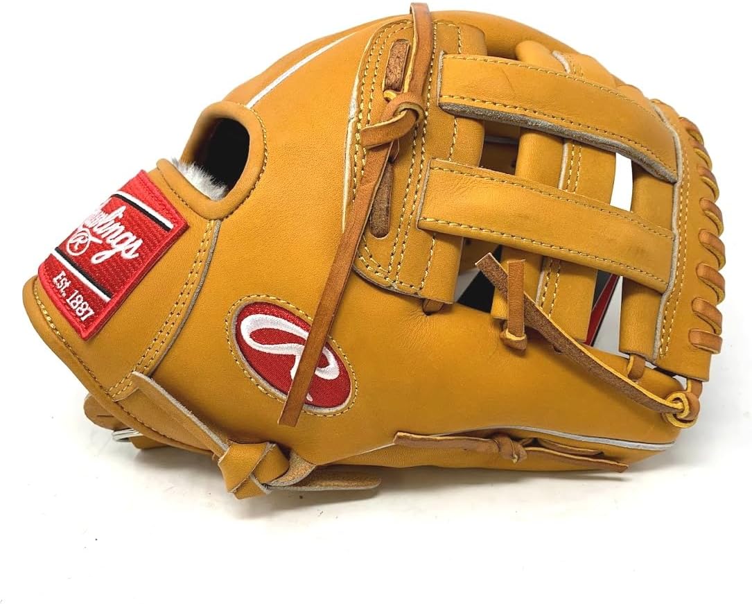 Rawlings Heart of The Hide Baseball Glove Pro Stiff & Standard Fit Models | Classic Colors | Sizes 11.5' - 12.75' | Multiple Styles (Classic Tan | H Web, 11.5' | Infield, Right Hand Throw)
