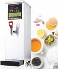 Auto Hot Water Boiler, Commercial Hot Water Dispenser, Stepping Type Boiling Water Machine, LCD Temperature Display, with Drip Tray, for Brewing Coffee, Hot Cocoa, Milk Tea,Silver
