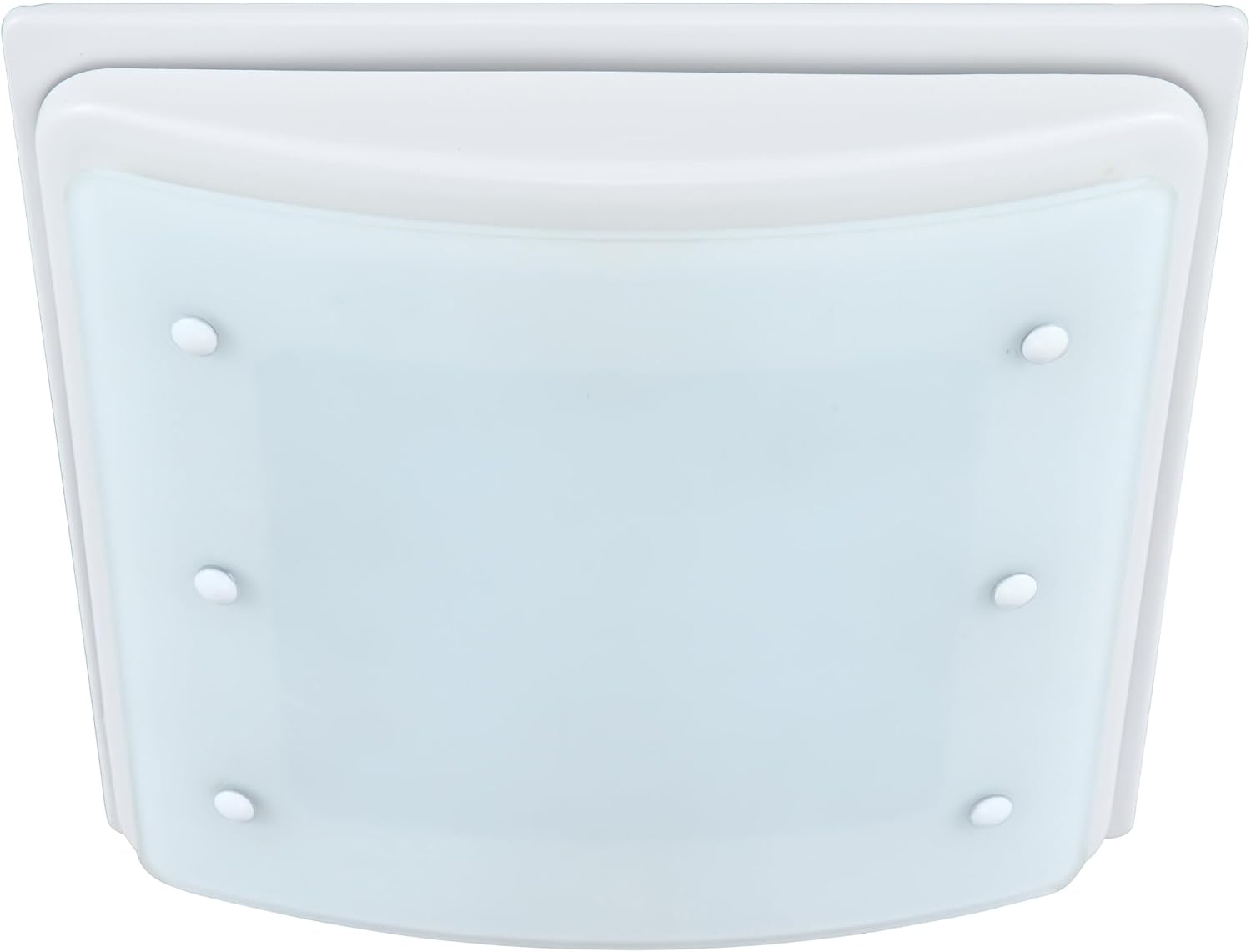 Good Housekeeping (90069) Buckingham 100 CFM 2.0 Sones Decorative Bathroom Ventilation Exhaust Fan with Light & Night-Light in Matte White