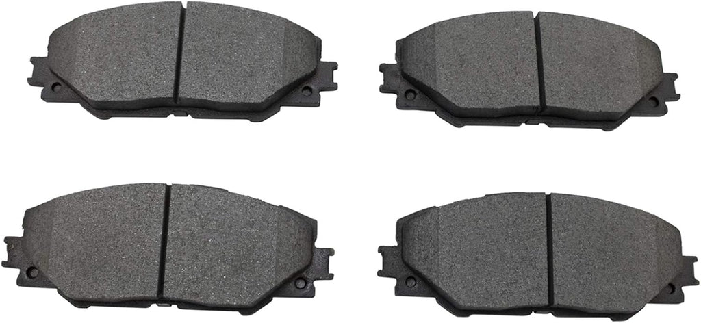 TRQ Front Brake Calipers Ceramic Pads & Rotors Compatible with Vibe tC Corolla Matrix RAV4
