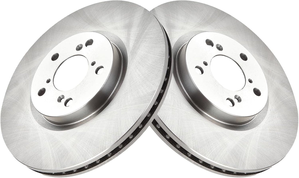 TRQ Front Brake Pad and Rotor Set Ceramic Vented Rotors Compatible with 2007-2013 Acura MDX 2014-2020 RLX 2010-2013 ZDX 2009-2015 Honda Pilot