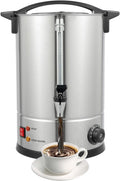 12L WantJoin Electric Heating Beverage Dispenser, 1500W Hot Drink Dispenser 304 Stainless Steel Interior Insulated Beverage Heaters Cold & Hot Water Dispenser with Spigot for Coffee Tea Milk