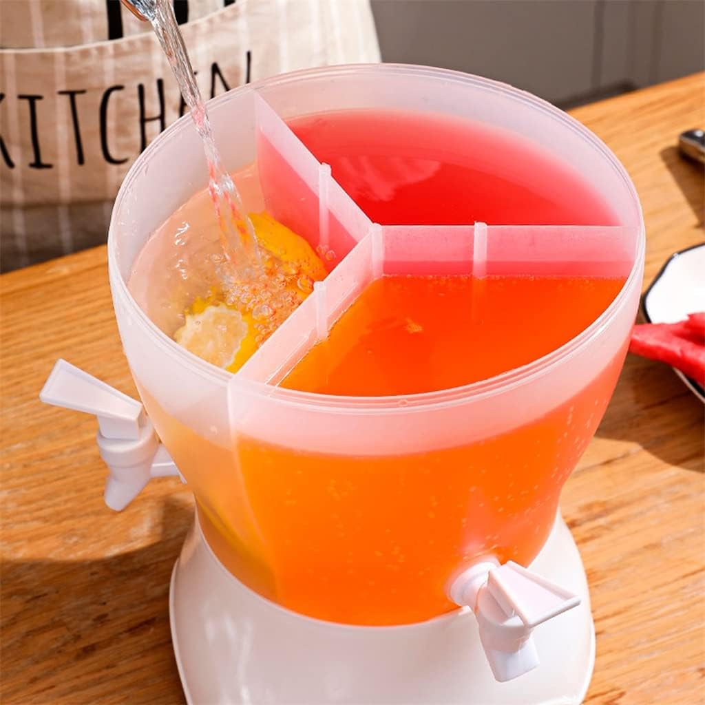 Countertop Water Dispenser Milk Juice Dispenser Refrigerator with Faucet Cold Kettle Teapot Cold Drink Bucket (Color : A, Size : 22 * 27cm)