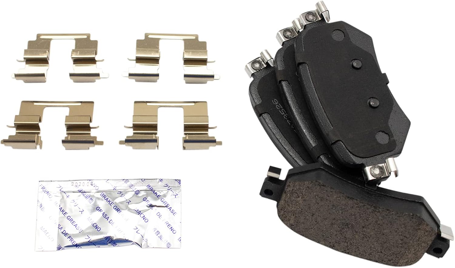 TRQ Front and Rear Brake Pad and Rotor Set Ceramic Vented Solid Rotors Compatible with 2016-2018 Mazda 6