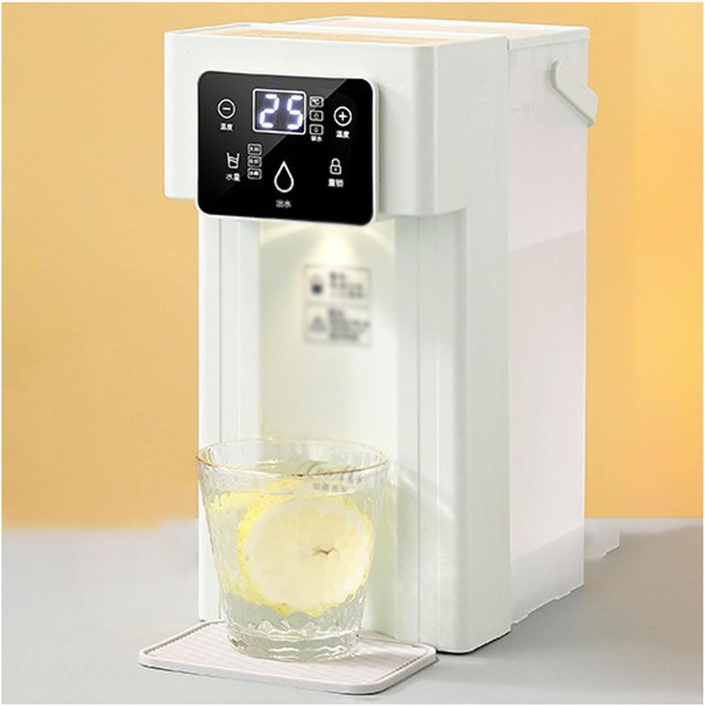 SinSed electric water boiler 热水壶 instant hot water dispenser Portable household small three-second rapid heating dual/single display desktop direct drinking water dispenser white/green(Color:c), Size