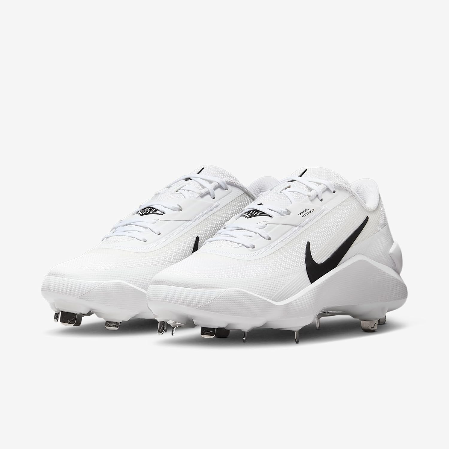 Nike Diamond Showcase MTL Baseball Cleats (White/Black)