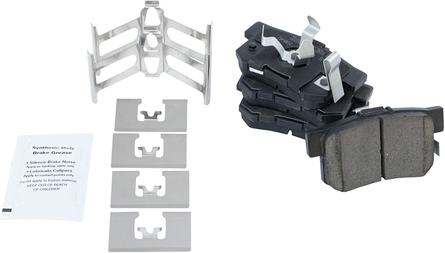 TRQ Front and Rear Brake Pad and Rotor Set Ceramic Vented Rotors Compatible with 2010-2012 Acura RDX 2007-2011 Honda CR-V