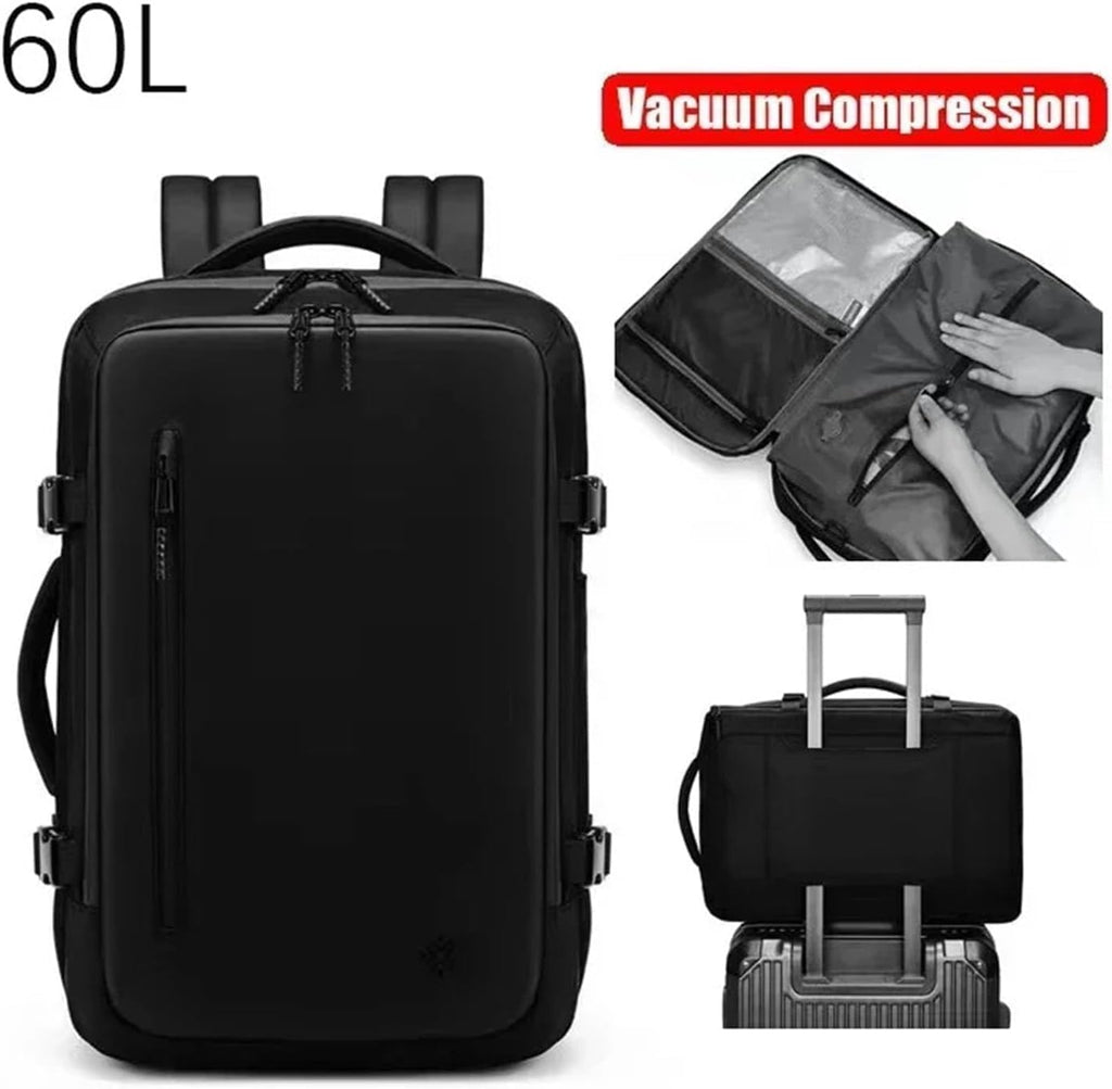 Vacuum Bags For Travel Backpack For Men Compression Waterproof 16 Inch Laptop Business Bag Expandable Luggage