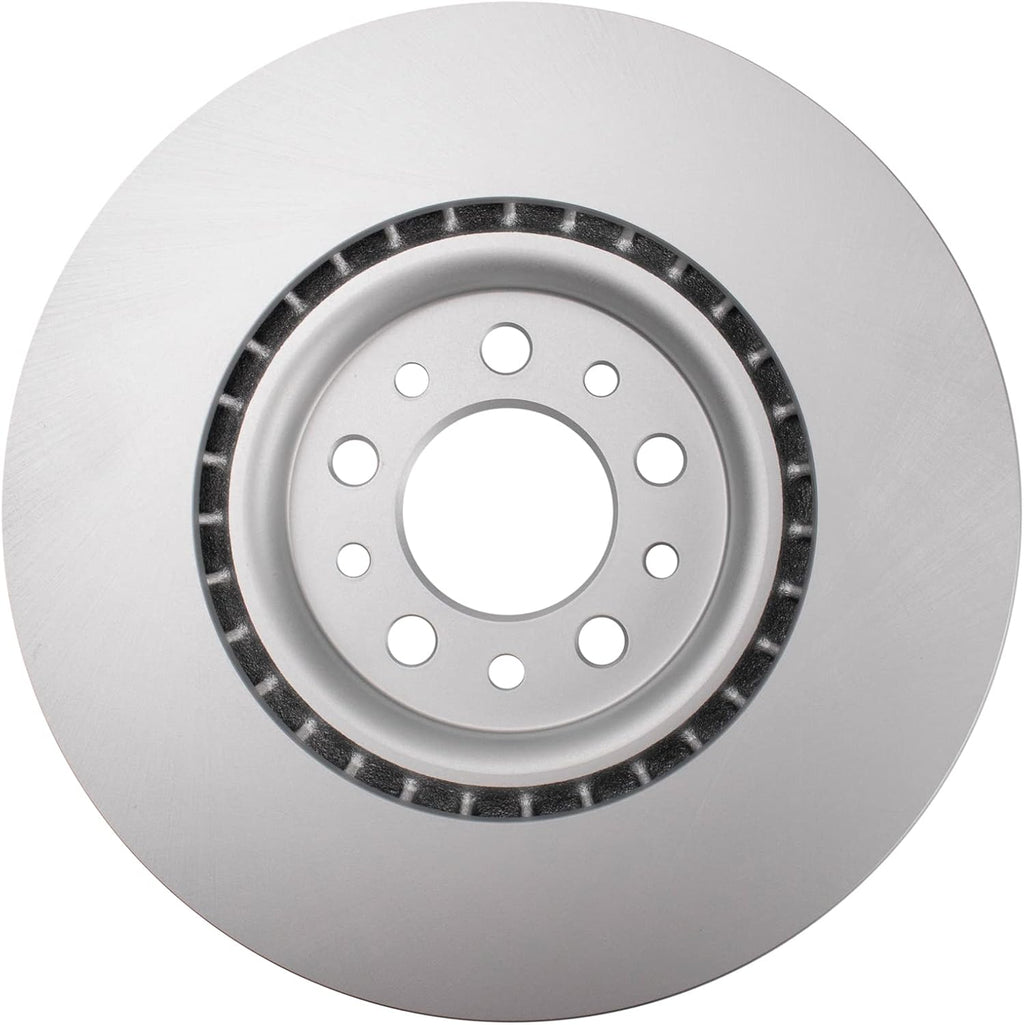 TRQ Front Ceramic Brake Pad and Rotor Set Coated Compatible with 2016-2021 Jeep Cherokee with 330 mm Diameter Front Rotors with Dual Piston Calipers