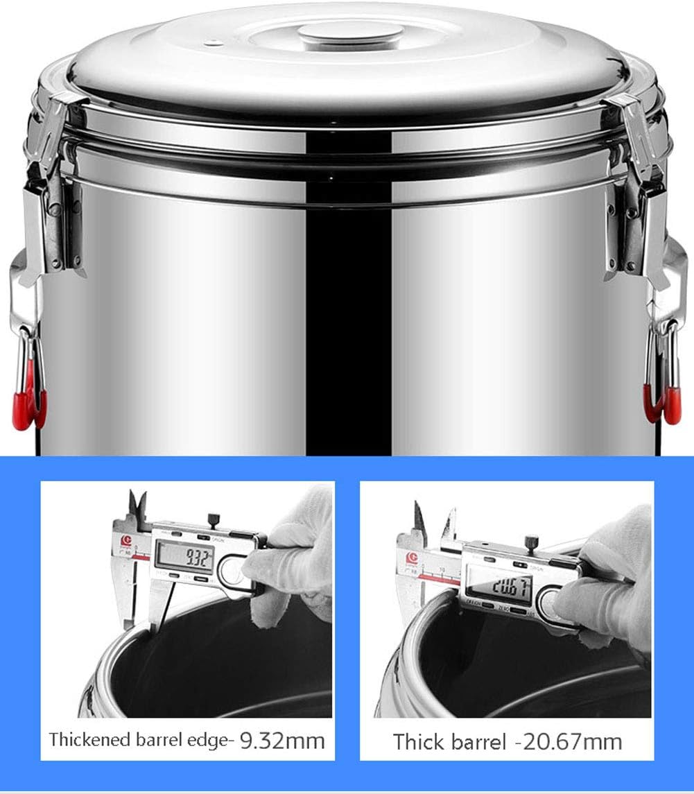 Drink Dispenser 304 Stainless Steel Water Boiler and Warmer, Electric Kettle Water Heater Hot Water Pot Instant Hot Water Dispenser Coffee Carafes for Keeping Hot Commercial Coffee for Parties