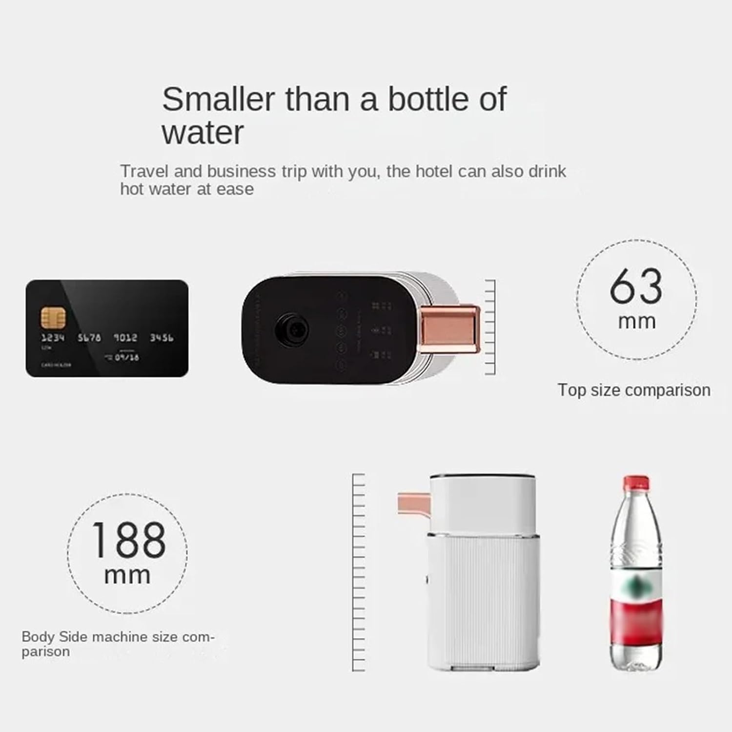 Water Dispenser 3s Instant Hot Mini Water Dispenser Mineral/Bottled for Travel Bottle Formula