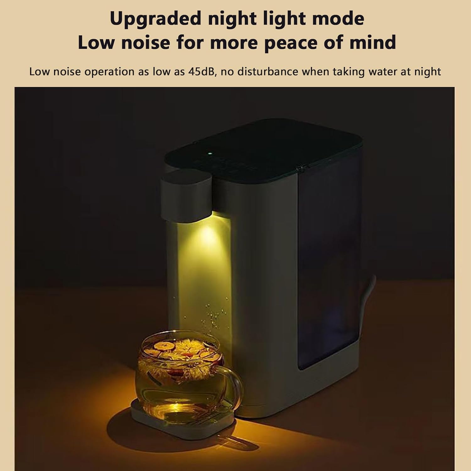 3L Hot Water Dispenser,Instant Hot Water Dispenser,5 Temperature Presets,2100W Fast Boil,with LED Night Light and Touch Screen(Color:Green)