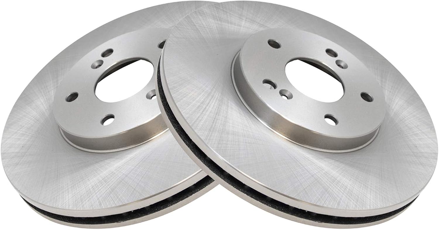 TRQ Front Brake Pad and Rotor Set Ceramic Vented Rotors Compatible with 2011-2014 Acura TSX 2011-2012 Honda Accord
