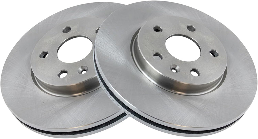TRQ Front and Rear Brake Pad and Rotor Set Ceramic Vented Solid Rotors Compatible with 2011-2015 Chevrolet Cruze 2016 Cruze Limited 2014-2016 Sonic