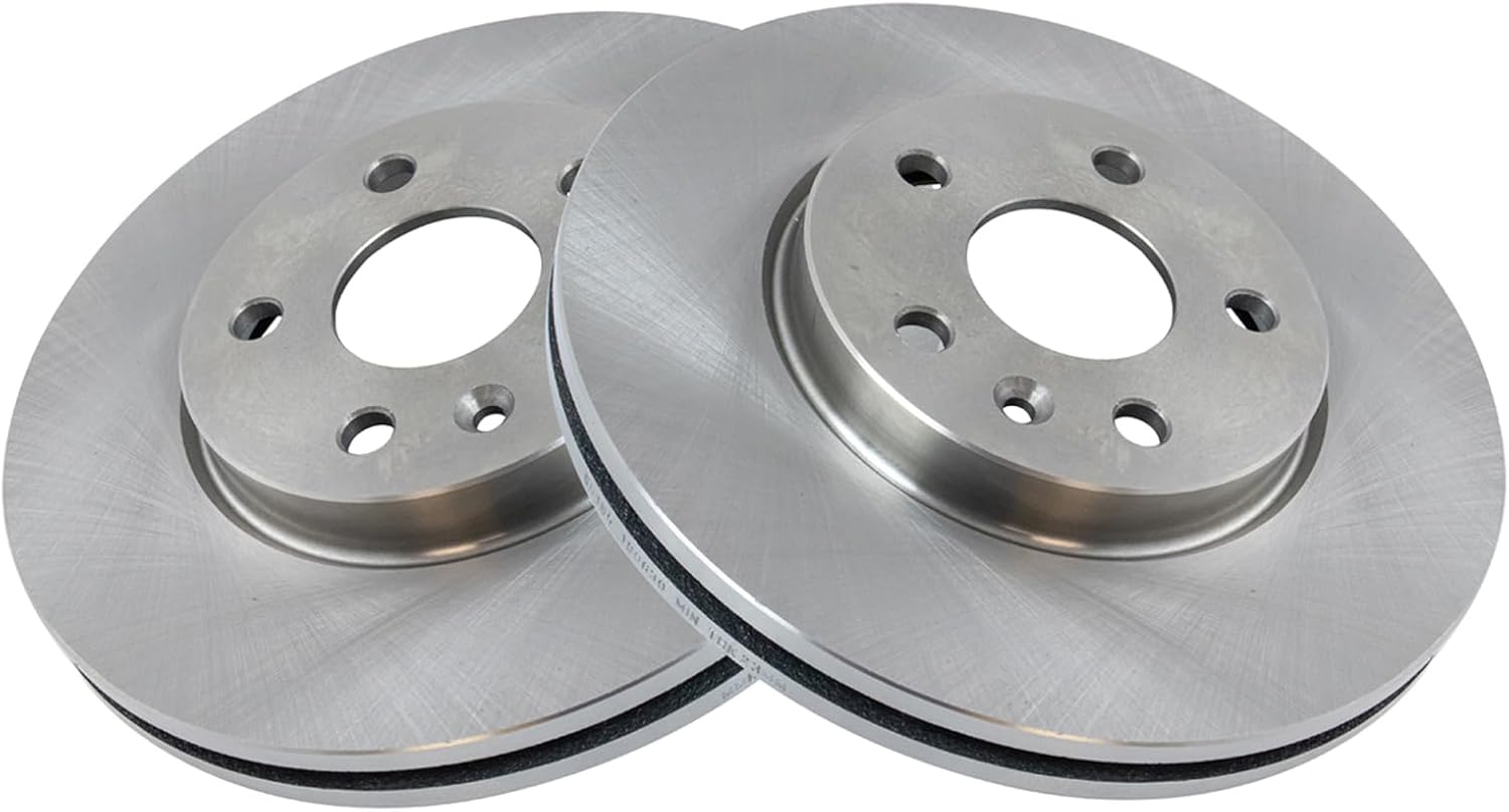 TRQ Front and Rear Brake Pad and Rotor Set Ceramic Vented Solid Rotors Compatible with 2011-2015 Chevrolet Cruze 2016 Cruze Limited 2014-2016 Sonic