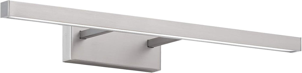 Parallax 18in LED Up or Down Bathroom Vanity or Wall Light 3-CCT 2700K-3000K-3500K Set to 2700K in Brushed Nickel