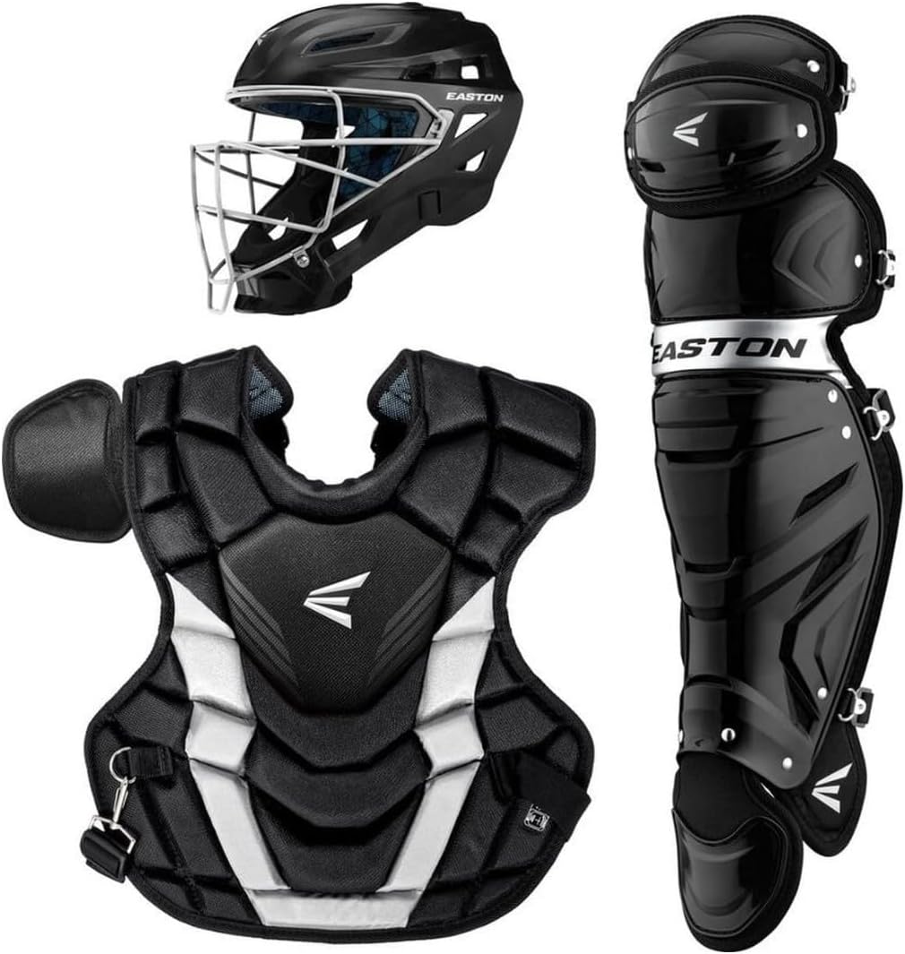 Easton | Gametime 2.0 Baseball Catcher's Equipment | Box Set | NOCSAE Approved | Youth/Intermediate/Adult | Multiple Colors