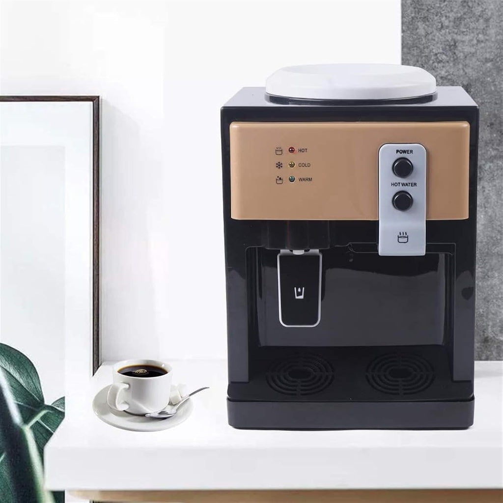 Water Dispenser Electric Countertop Water Dispenser - Hot and Cold, Room Temperature, 3 to 5 Gallon, No Refrigeration, Brown Color(No Refrigeration)