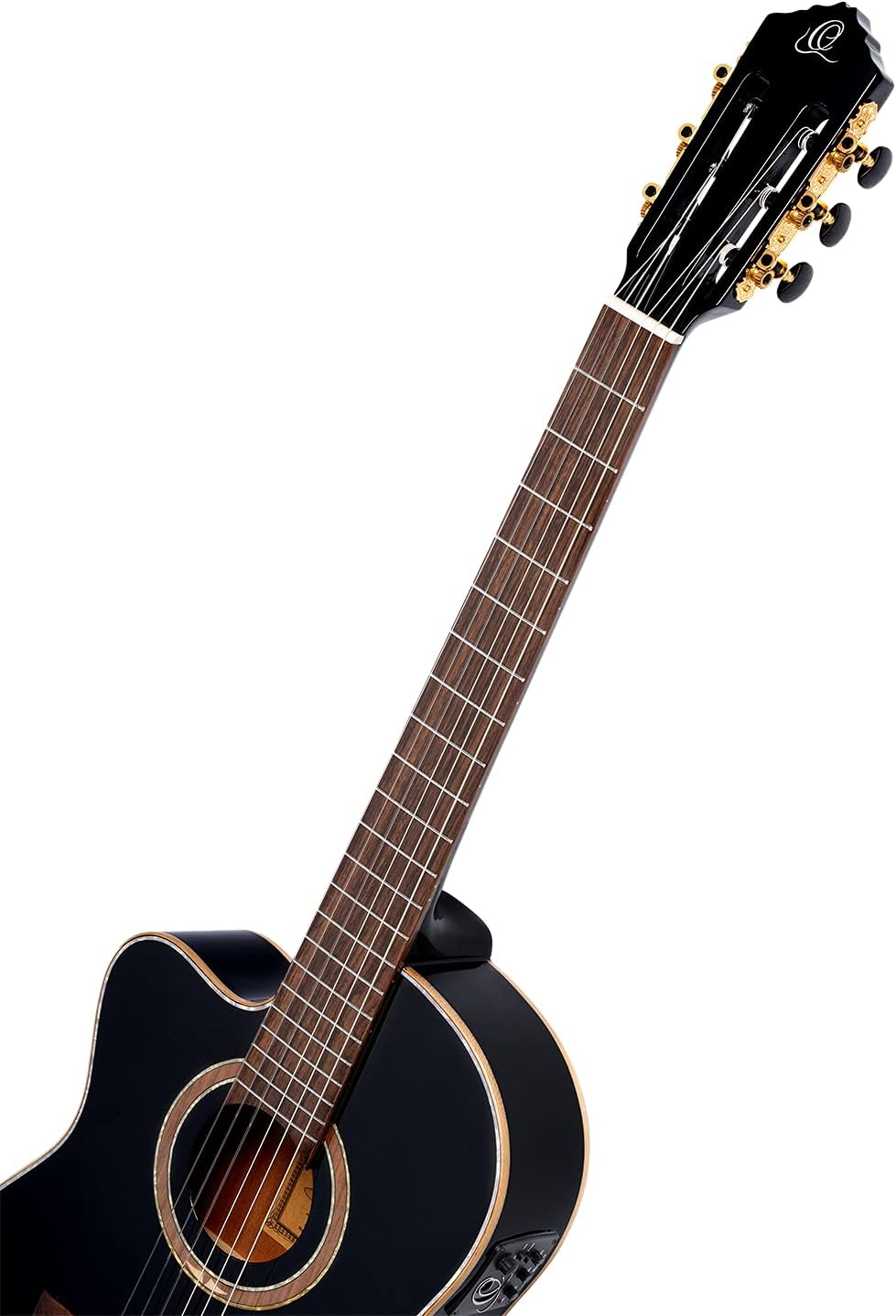 Performer Series Left-Handed Solid Top Thinline Crossover Acoustic-Electric Nylon Classical Guitar w/Bag