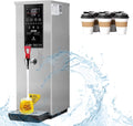 Hot Water Dispenser Countertop 25L, 3000W Water Boiler for Hot Drinks, LCD Touch Screen, for Coffee Tea Restaurant Office,Silver
