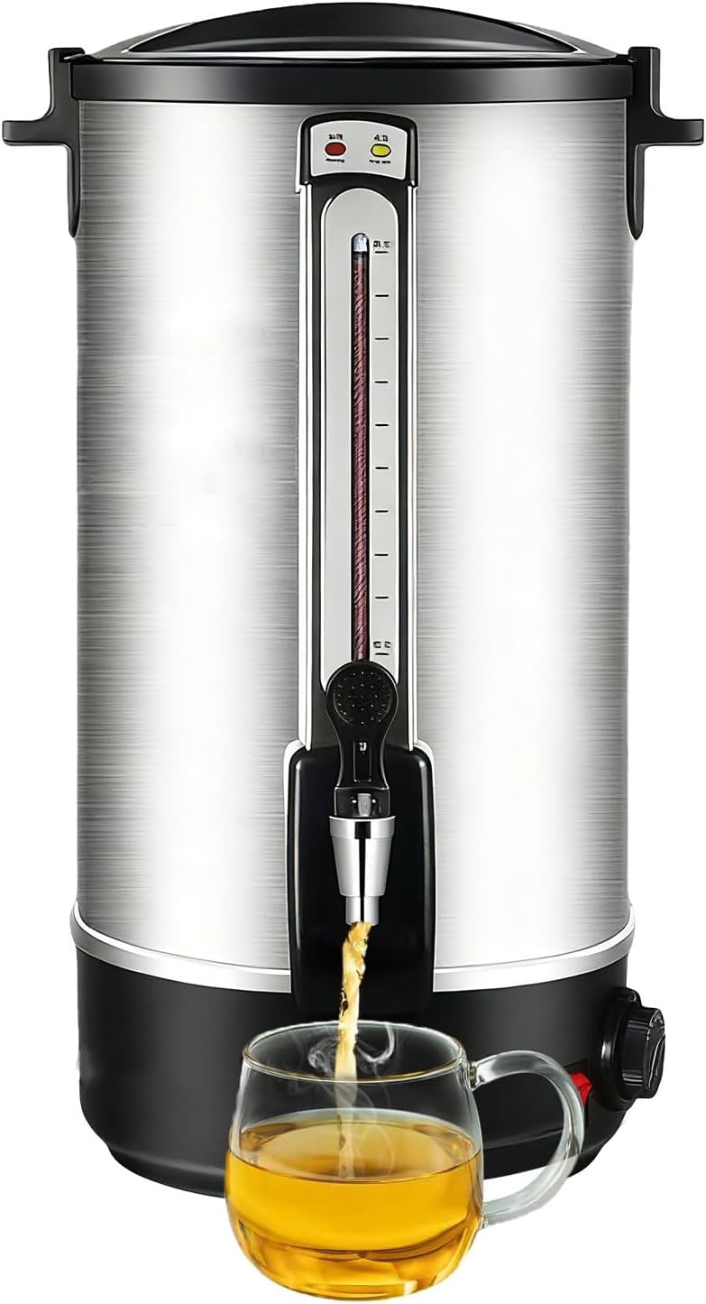 Stainless Steel Large Capacity Commercial Office Kitchen Hot Water Dispense Boiler Instant Boiling Machine Heater Electric Kettle Temperature Control 20L