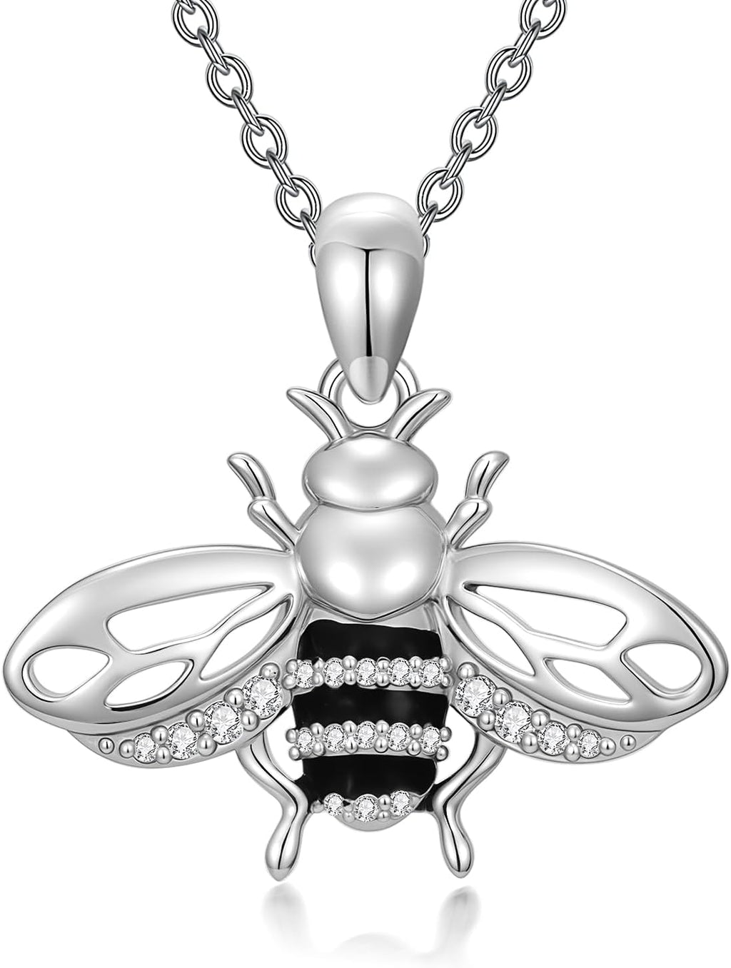 ZBA Natural Diamond Animal Necklaces for Women, 18k Gold Plated 925 Sterling Sliver Fine Jewelry Meaningful Gifts (Color F-G/Clarity I1-I2)