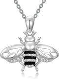 ZBA Natural Diamond Animal Necklaces for Women, 18k Gold Plated 925 Sterling Sliver Fine Jewelry Meaningful Gifts (Color F-G/Clarity I1-I2)
