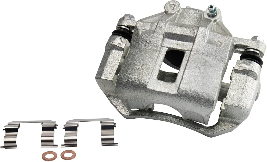 TRQ Front Brake Pad and Rotor Set Ceramic Vented Rotors Calipers Compatible with 2012 Kia Rio