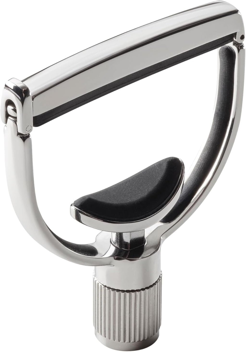 G7th Heritage Silver Banjo Wide Capo S1 - Adjustable Tension Control & Adaptive Radius Technology with Protective Silicone Pads - Yoke-Style Capo for Banjos, UK Design