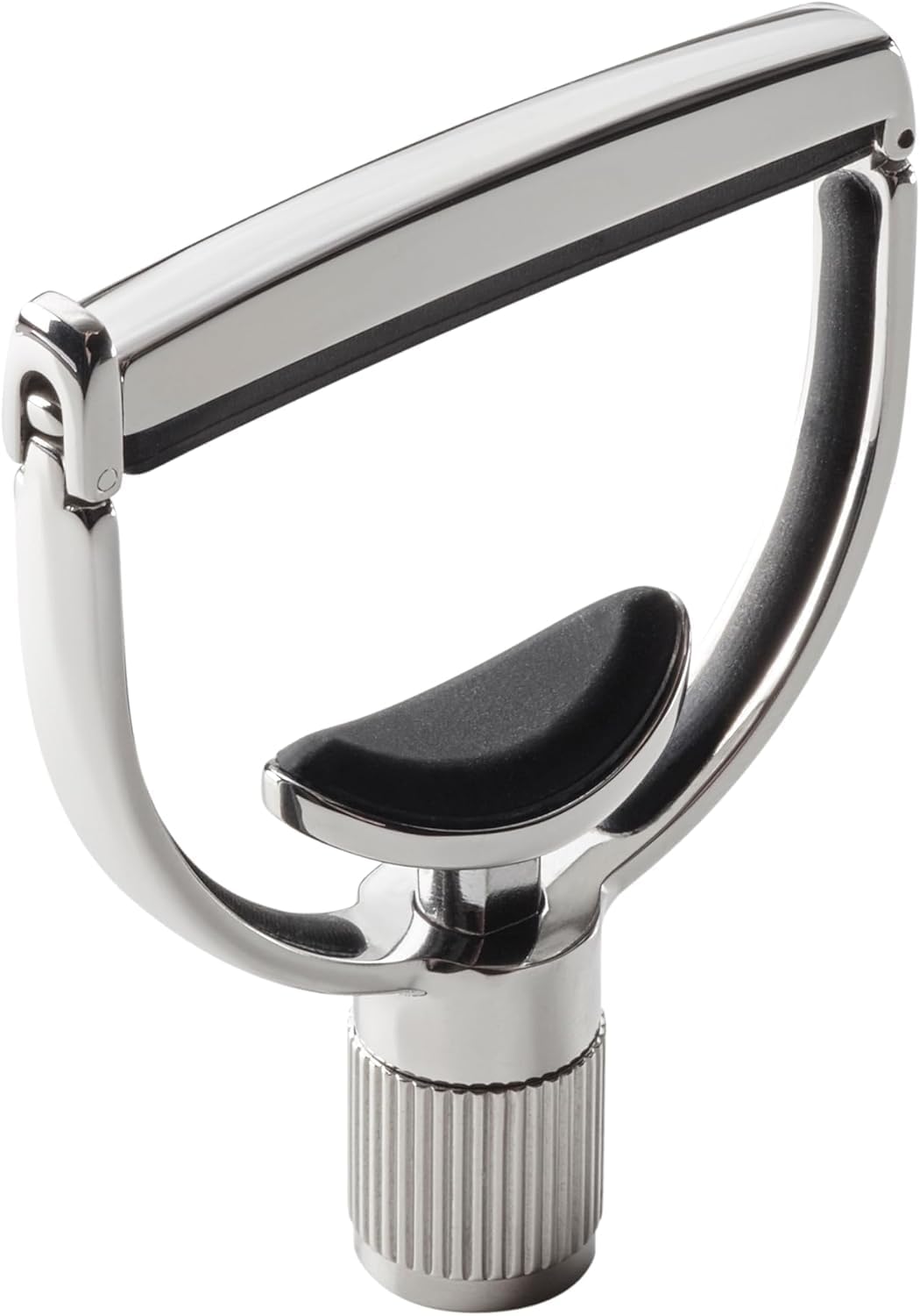 G7th Heritage Silver Banjo Wide Capo S1 - Adjustable Tension Control & Adaptive Radius Technology with Protective Silicone Pads - Yoke-Style Capo for Banjos, UK Design