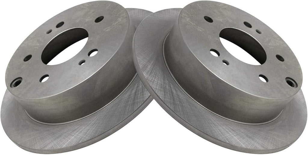 TRQ Front and Rear Brake Pad and Rotor Set Ceramic Compatible with 2004-2012 Mitsubishi Galant