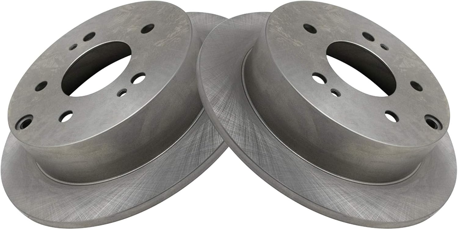 TRQ Front and Rear Brake Pad and Rotor Set Ceramic Compatible with 2004-2012 Mitsubishi Galant