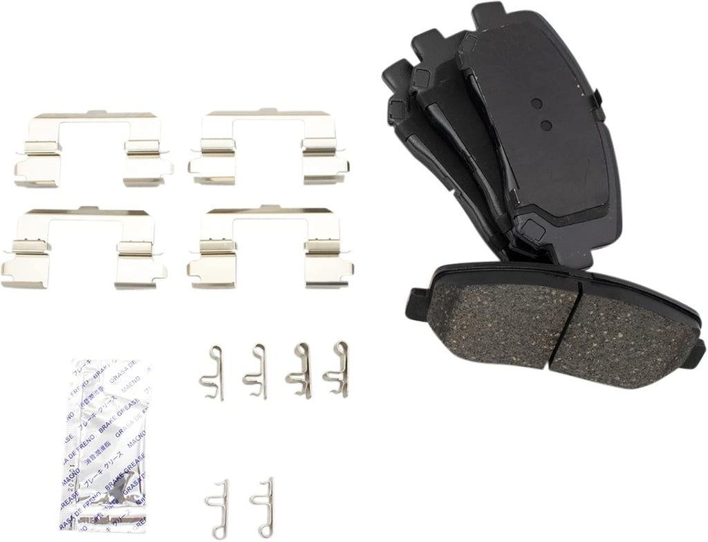 TRQ Front Brake Pad and Rotor Set Ceramic G Coated Vented Rotors Compatible with 2013-2015 Mazda CX-5