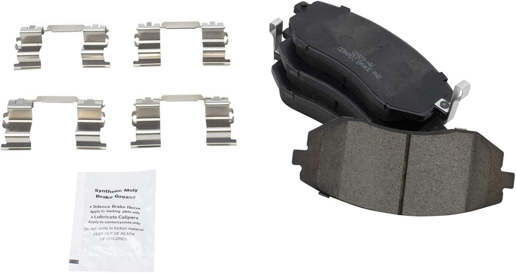 TRQ Front and Rear Brake Pad and Rotor Set Ceramic Vented Rotors Compatible with 2003-2006 Subaru Baja 2002-2004 Legacy Outback