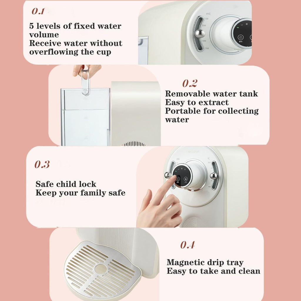 instant hot water dispenser Retro-style cooling and heating dual-purpose household desktop smart 3.2L capacity
