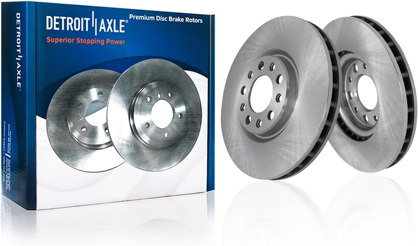 Detroit Axle - AWD Brake Kit for 2016 2017 2018 Buick Envision, Disc Brake Rotors Ceramic Brakes Pads with Hardware Replacement : 12.64' inch Front and 12.40' inch Rear Rotor