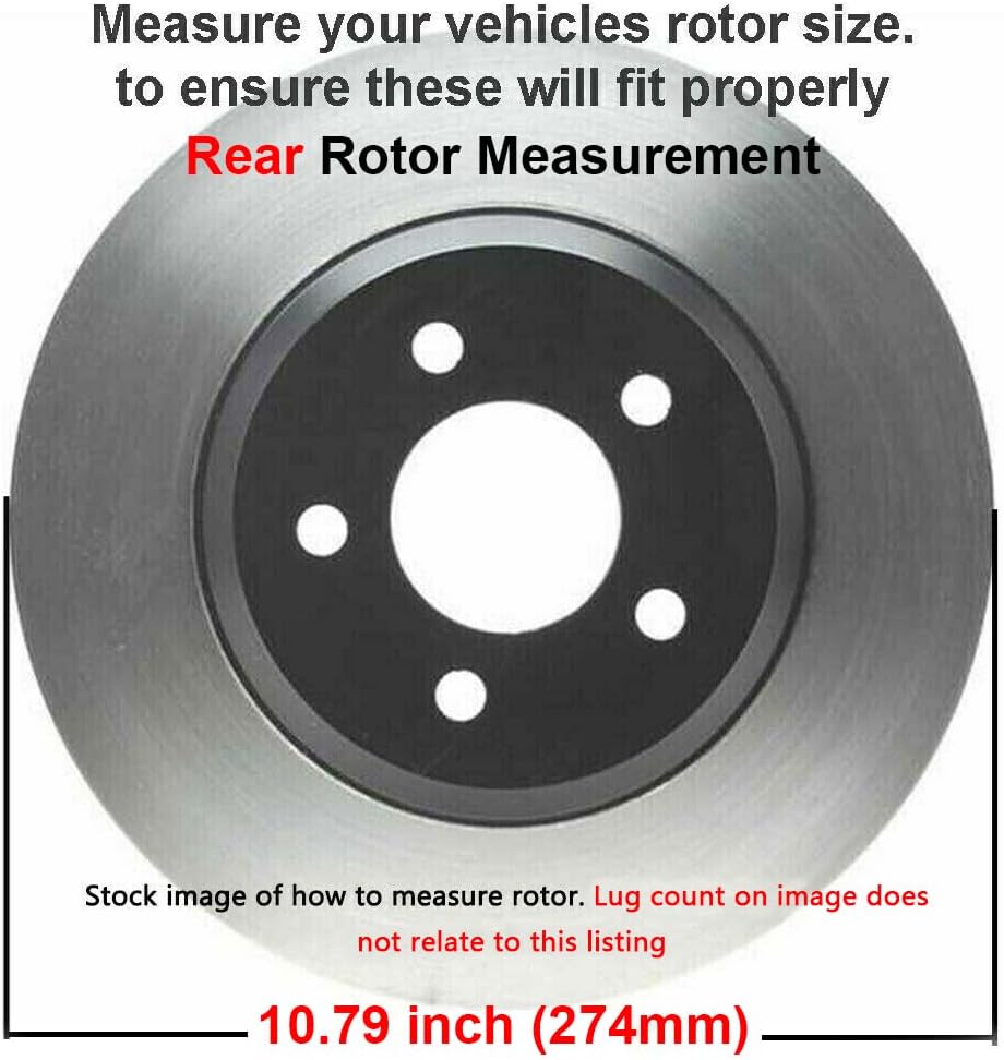 Detroit Axle - Brake Kit for 2017-2023 Subaru Impreza 2018-2023 Crosstrek Disc Brake Rotors Ceramic Brakes Pads with Hardware Replacement : 11.56' inch Front and 10.79' inch Rear Rotor