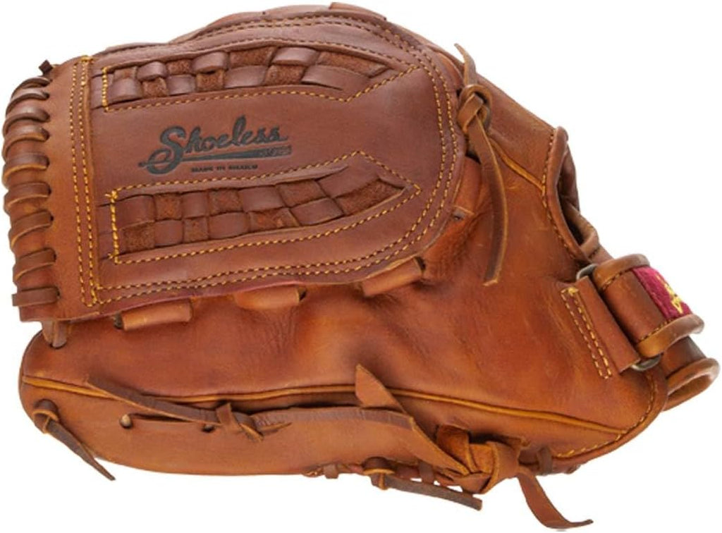 Shoeless Joe Gloves Fast Pitch Basket Weave Web Brown Baseball Glove