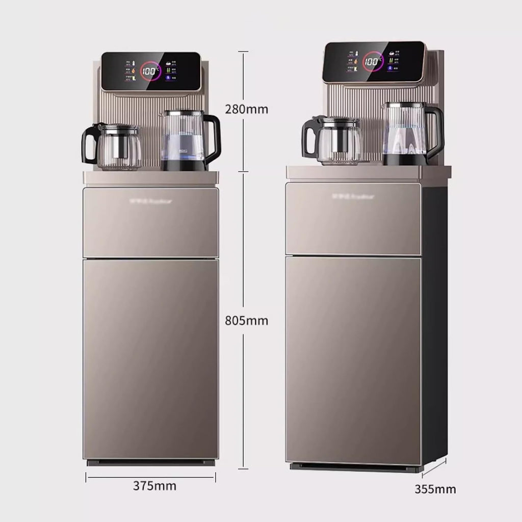 Hot and Cold Water Dispenser Vertical Intelligent Water Dispenser Household Bottom Mounted Water Bucket Multifunctional Automatic Bucket Water and Tea Bar Machine