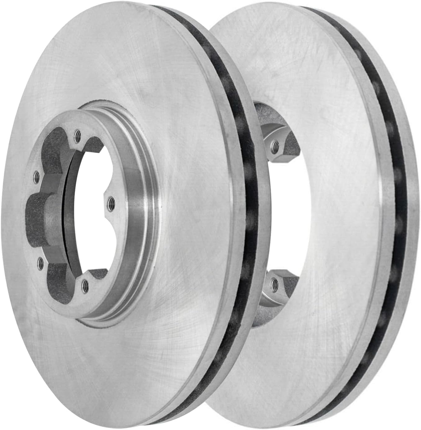 Detroit Axle - Brake Kit for 2015-2019 Ford Transit-150 Transit-250 Transit-350, Disc Brake Rotors Ceramic Brakes Pads with Hardware 2016 2017 2018 Replacement : 12.13' inch Front and Rear Rotors