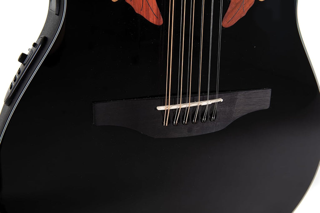 Ovation Elite Celebrity Mid-depth 12-string Black
