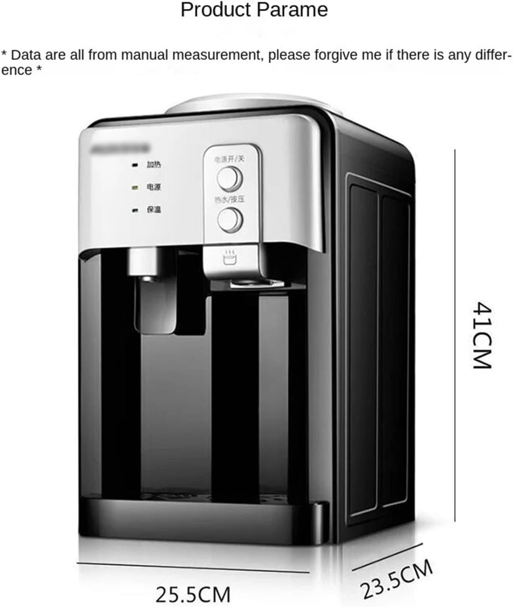Water dispensers Stainless Steel Inner Tank Water Dispenser Mini Desktop Cooling Heating Ice and Hot for Students and Dorms Hot Water Dispenser hot Drink Dispenser (ICY Warm Hot)