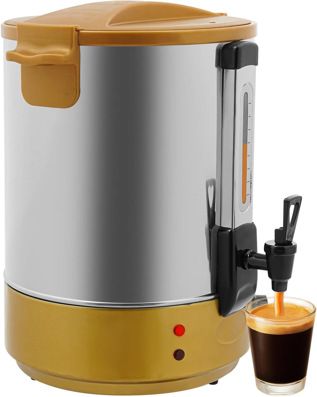 Electric Hot Water Dispenser, 304 Stainless Steel Commercial Electric heat Preservation Bucket with Precise Temperature Control, Insulated Water Beverage Dispenser Urn for Parties