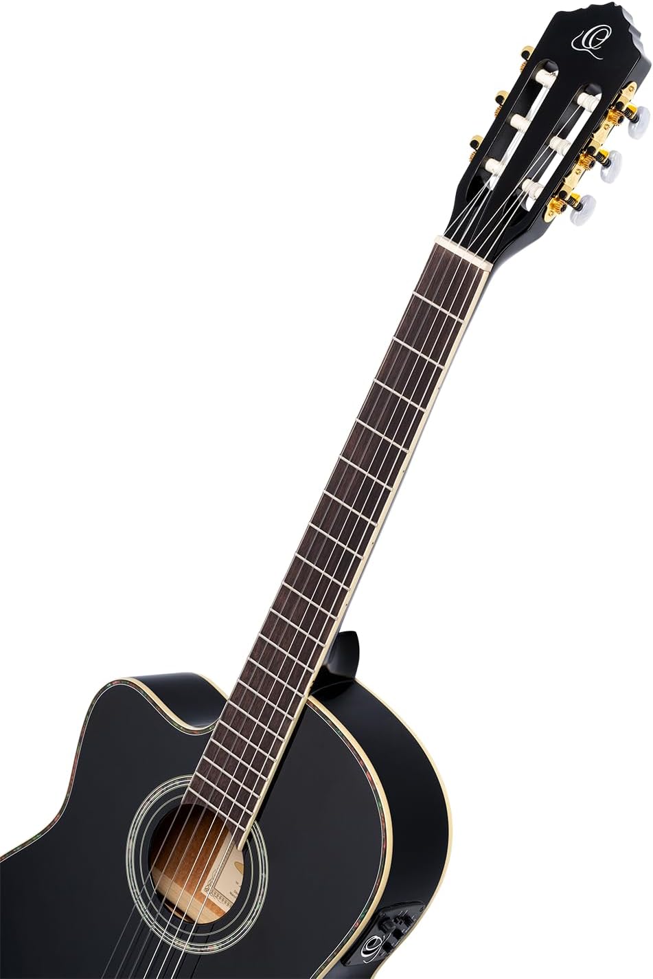 Family Series Pro Left-Handed Solid Top Thinline Acoustic-Electric Nylon Classical Guitar w/Bag